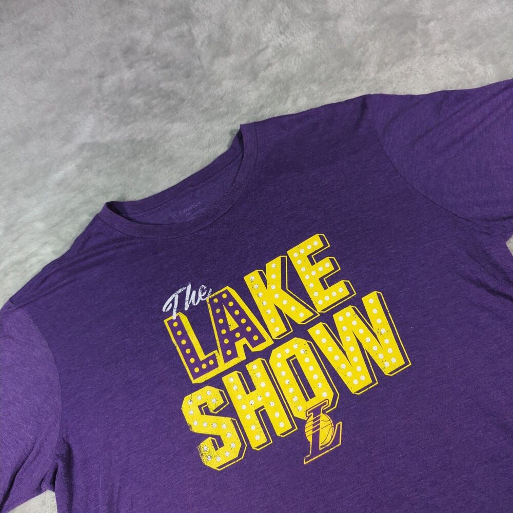 Los Angeles Lakers Mens 2XL Shirt The Lake Show Purple Fanatics NBA Graphic Tee